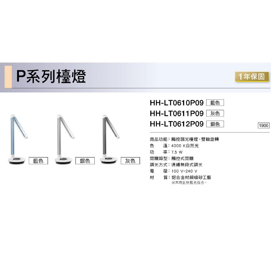 【Panasonic原廠授權 / P系列檯燈】含稅開發票 國際牌 LED 雙軸旋轉 觸控 檯燈 P系列 無藍光危害-細節圖2