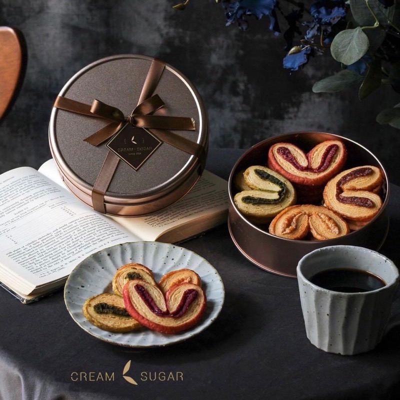 甜忌廉甜點店 Crema&sugar  四拼蝴蝶酥 綜合蝴蝶酥 美食代購 啵啵酥 蝴蝶酥 台中伴手禮 台中美食 蝴蝶餅-細節圖2