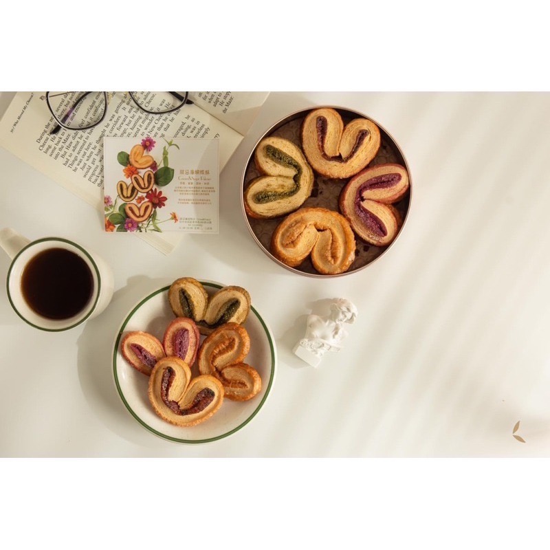 甜忌廉甜點店 Crema&sugar  四拼蝴蝶酥 綜合蝴蝶酥 美食代購 啵啵酥 蝴蝶酥 台中伴手禮 台中美食 蝴蝶餅-細節圖8