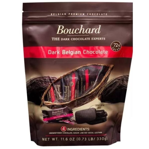 【米糰】【好市多代購】全新 現貨 Bouchard 72% 黑巧克力 330g 有效期限2024/10/26