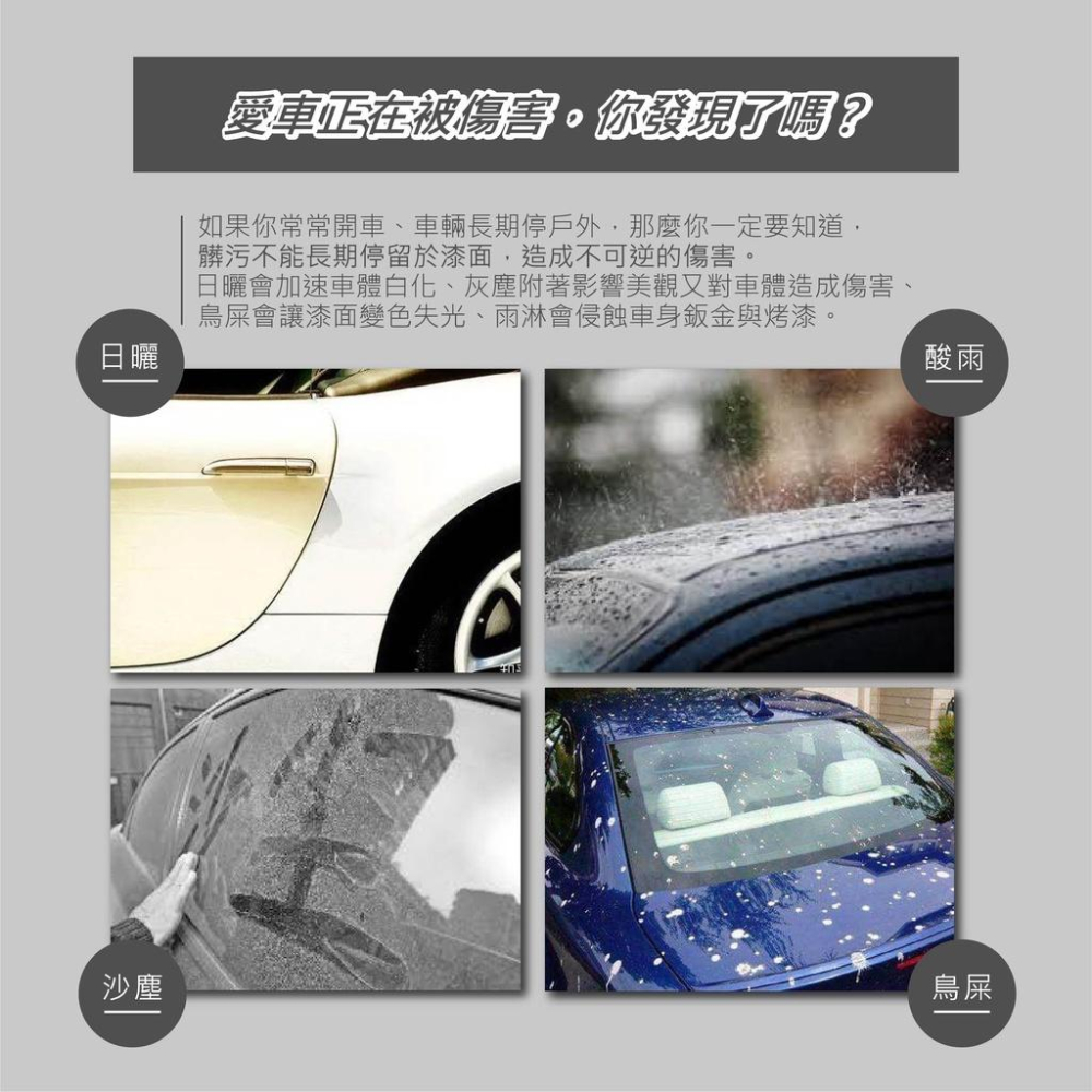 【WooBer屋寶】奈米滲透封體水鍍膜 玩潑水的專家 高濃度 封體鍍膜 撥水鍍膜 漆面保護劑 防鳥屎 落葉 風沙 暴雨-細節圖2