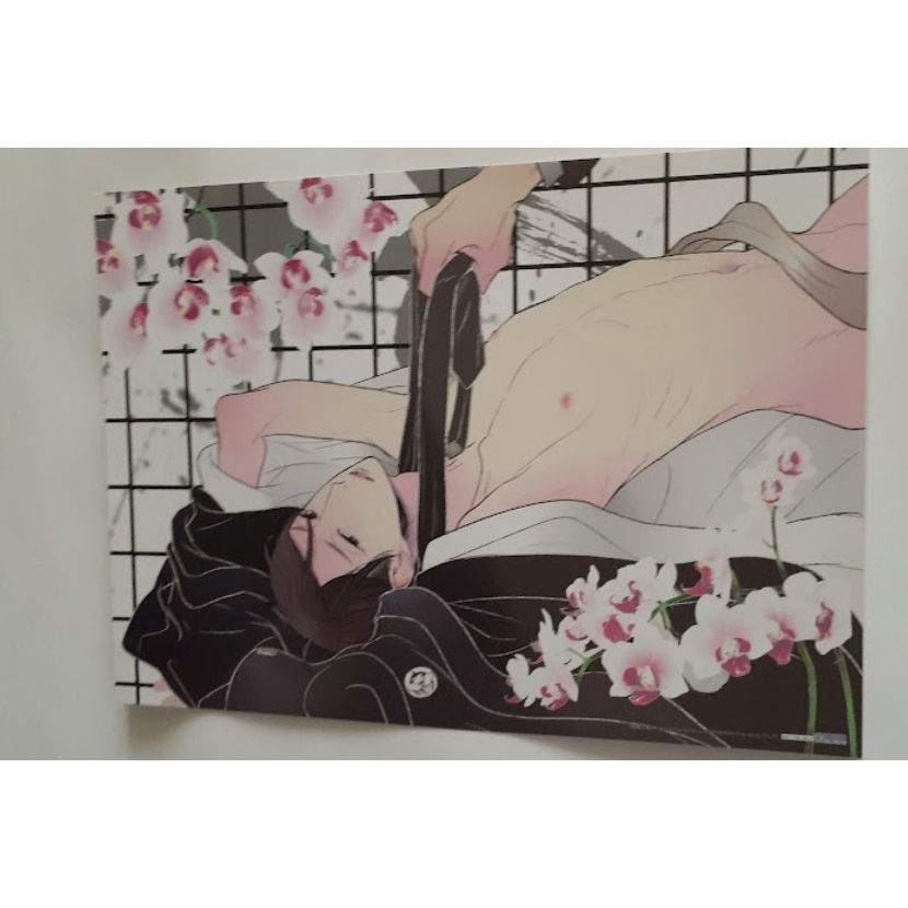 BL漫畫 2017尖端藍月祭 藍月季 A4珠光海報 A4海報卡 螳螂之檻 螳螂的牢籠 彩景でりこ-細節圖3