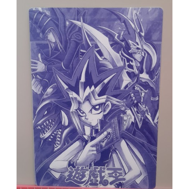 年代早期古早懷舊絕版收藏稀有文具 遊戲王 墊板 武藤遊戲 闇遊戲 亞圖姆 海馬瀨人 黑魔導 青眼白龍 歐西里斯的天空龍-細節圖3