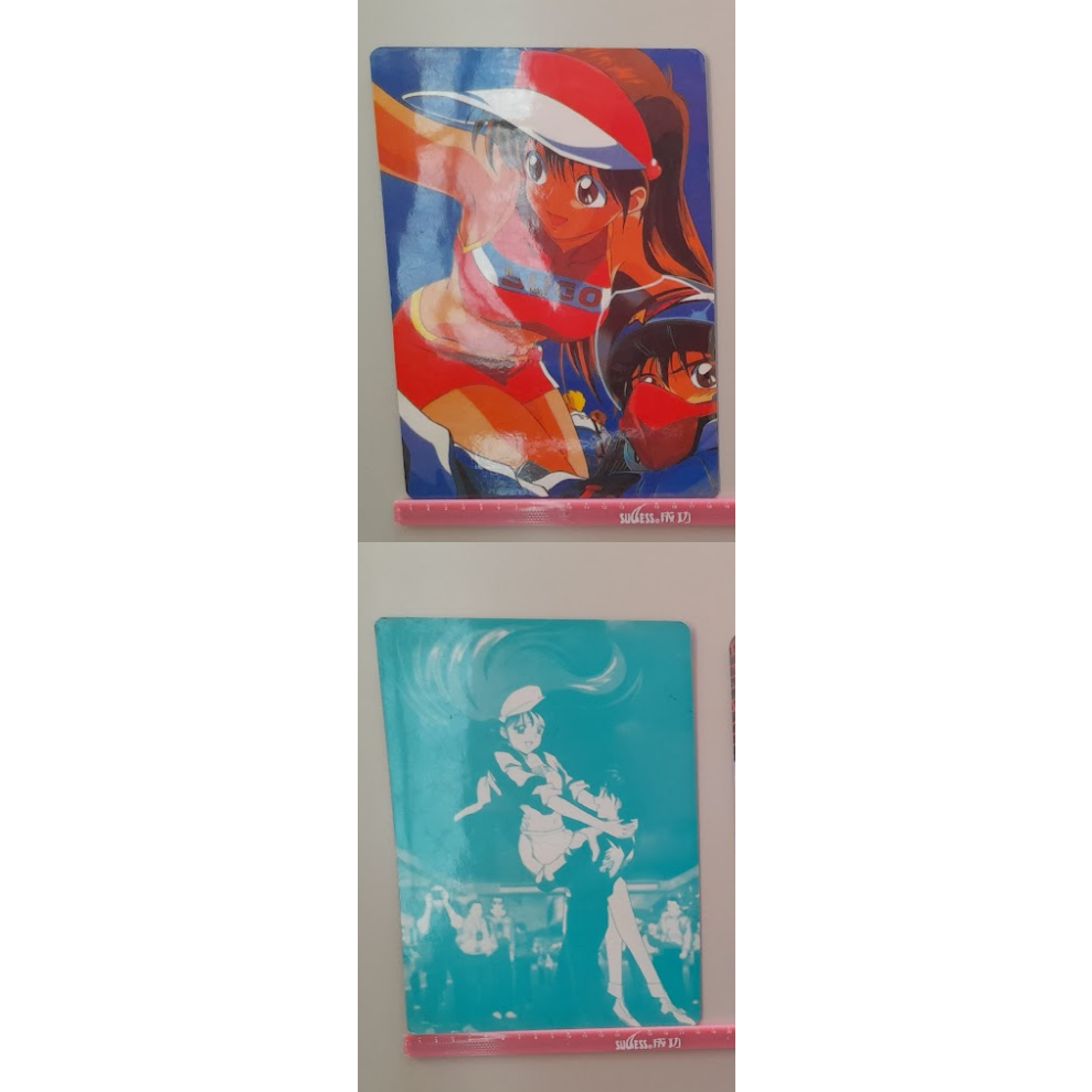 年代早期古早懷舊絕版收藏文具 閃電霹靂車 新世紀GPX高智能方程式 雙面墊板 風見隼人 菅生明日香 新條直輝 布里德加賀-細節圖4