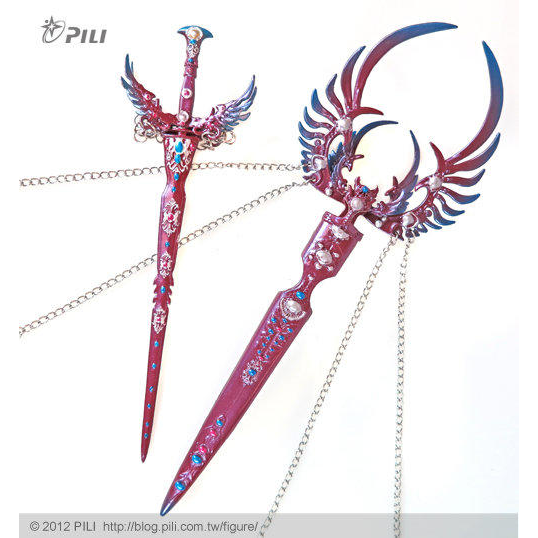 PILI 霹靂布袋戲 PREMIUM 激鬥 武器名鑑 魔劍閻帝 戰火弒神 冥王啻非天 VS 戰神阿修羅 神兵名鑑勇將名鑑-細節圖2