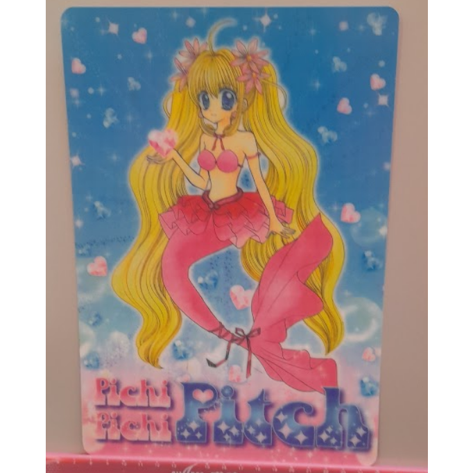 年代早期古早懷舊絕版收藏稀有文具 真珠美人魚 珍珠美人魚 墊板 美少女月刊 附錄 七海露亞 美人魚公主-細節圖2