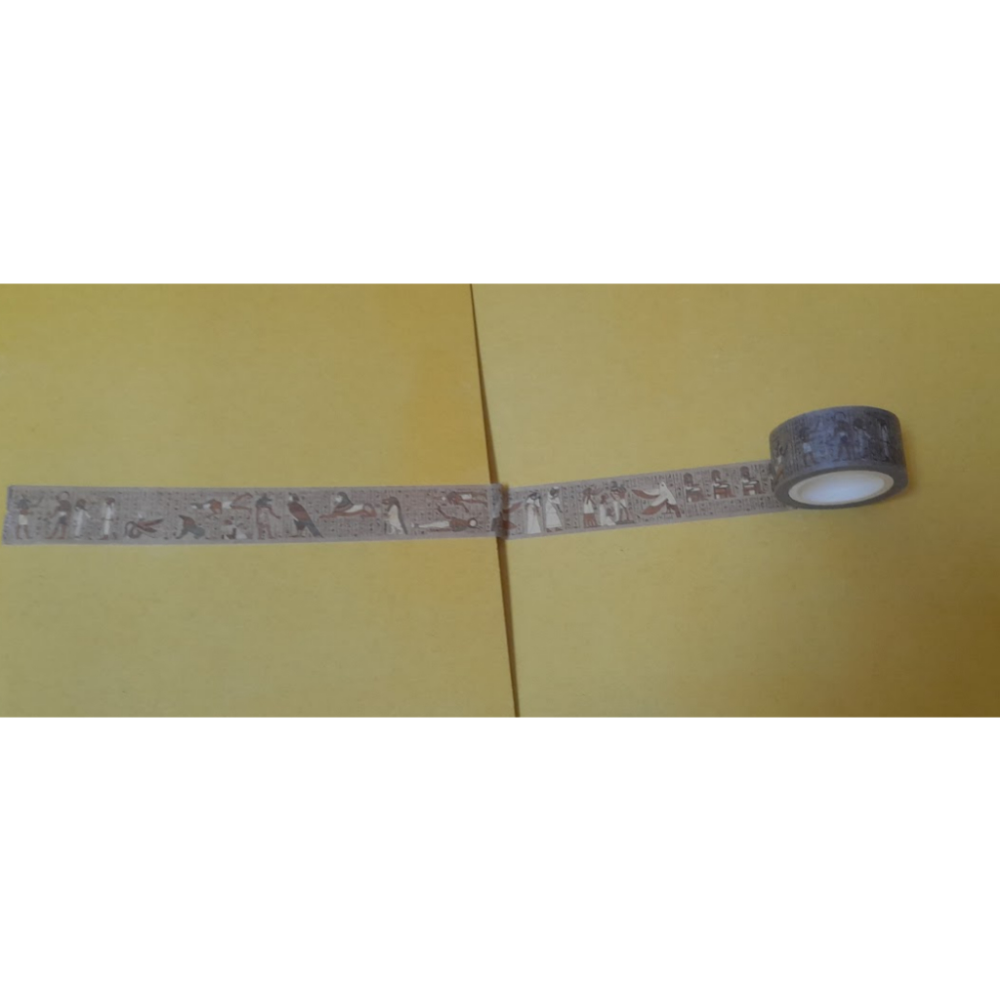 原創 文創 同人 埃及 壁畫 紙莎草 死者之書 紙膠帶 貼紙 白冬 素人廚師協會-細節圖2