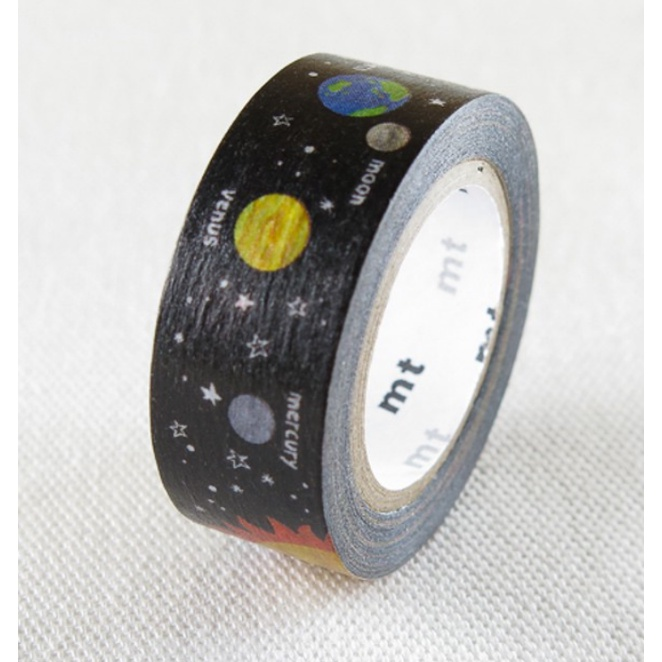 日本mt和紙膠帶 2014秋冬 mt for kids系列 和紙膠帶 紙膠帶 我的小行星 惑星 手帳 記事 紙膠帶-細節圖2