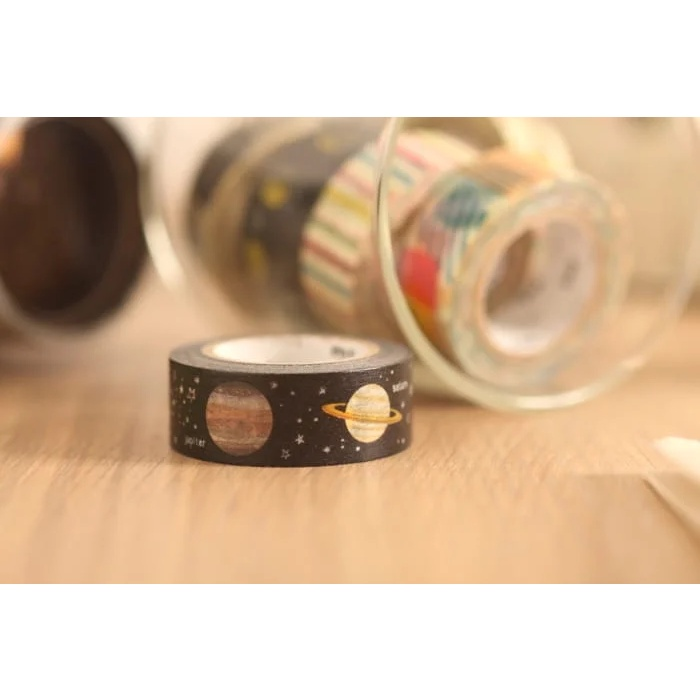 日本mt和紙膠帶 2014秋冬 mt for kids系列 和紙膠帶 紙膠帶 我的小行星 惑星 手帳 記事 紙膠帶-細節圖7