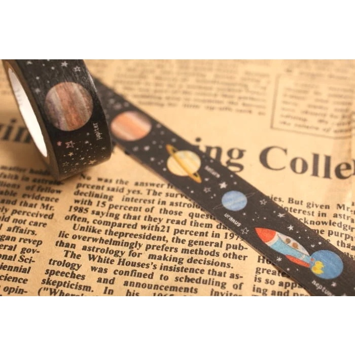 日本mt和紙膠帶 2014秋冬 mt for kids系列 和紙膠帶 紙膠帶 我的小行星 惑星 手帳 記事 紙膠帶-細節圖8