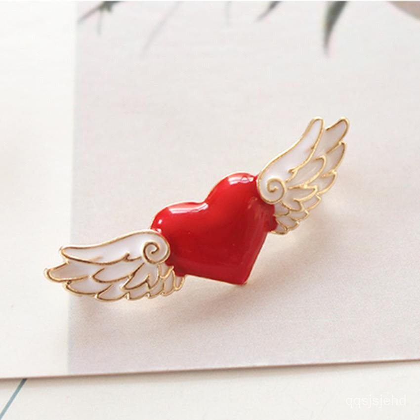 庫洛魔法使 木之本櫻 小櫻 日韓 軟妹 少女系列 紅心 愛心 心ハート翅膀  金屬滴油合金 別針 胸針 劍 徽章-細節圖8