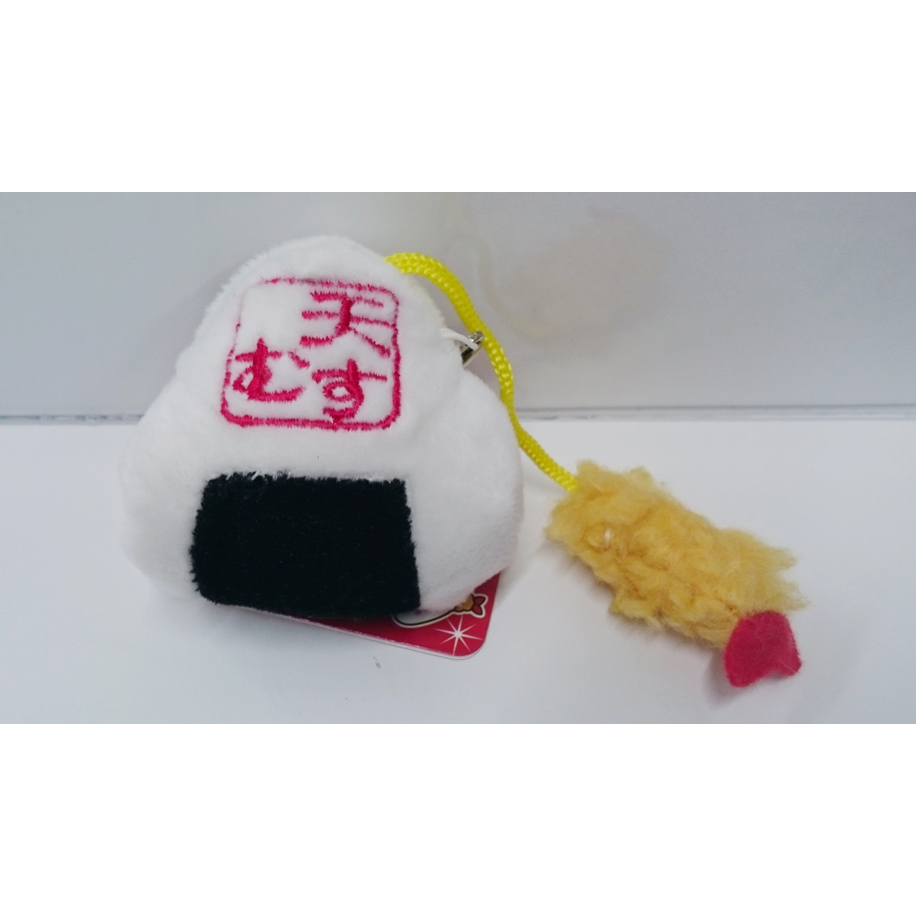 日本帶回 名古屋限定 紀念品 吊飾 炸蝦 飯糰 飯團 天むすちゃんストラップ  呉竹商事株式会社 名古屋市-細節圖2