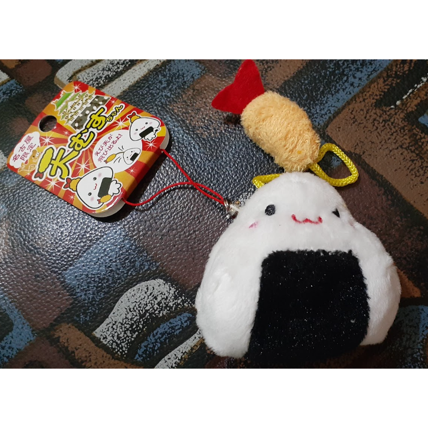 日本帶回 名古屋限定 紀念品 吊飾 炸蝦 飯糰 飯團 天むすちゃんストラップ  呉竹商事株式会社 名古屋市-細節圖5