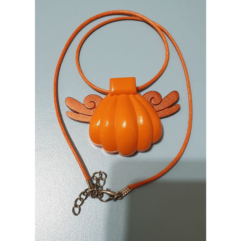 真珠美人魚 珍珠美人魚 cosplay cos 貝殼項鍊 美人魚公主 變身器 橙色 橘色 真珠音調 沙羅 星羅 天城星羅-細節圖5