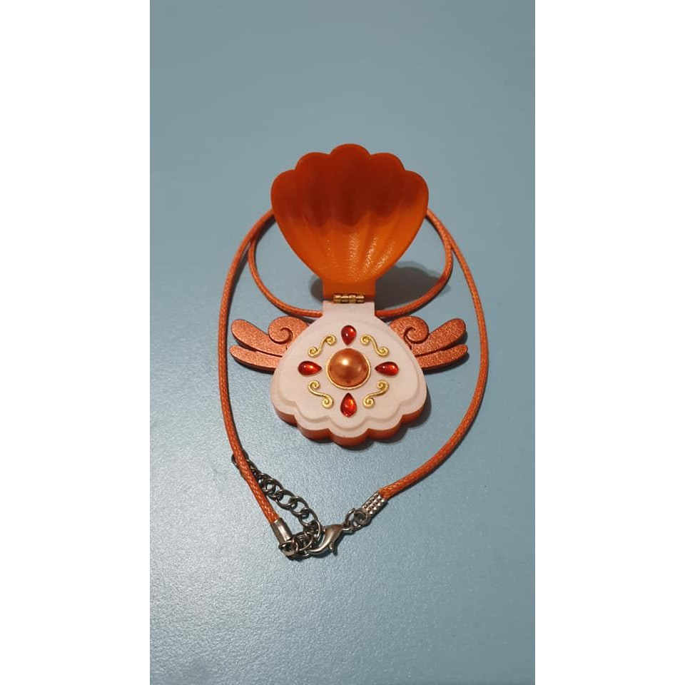真珠美人魚 珍珠美人魚 cosplay cos 貝殼項鍊 美人魚公主 變身器 橙色 橘色 真珠音調 沙羅 星羅 天城星羅-細節圖6