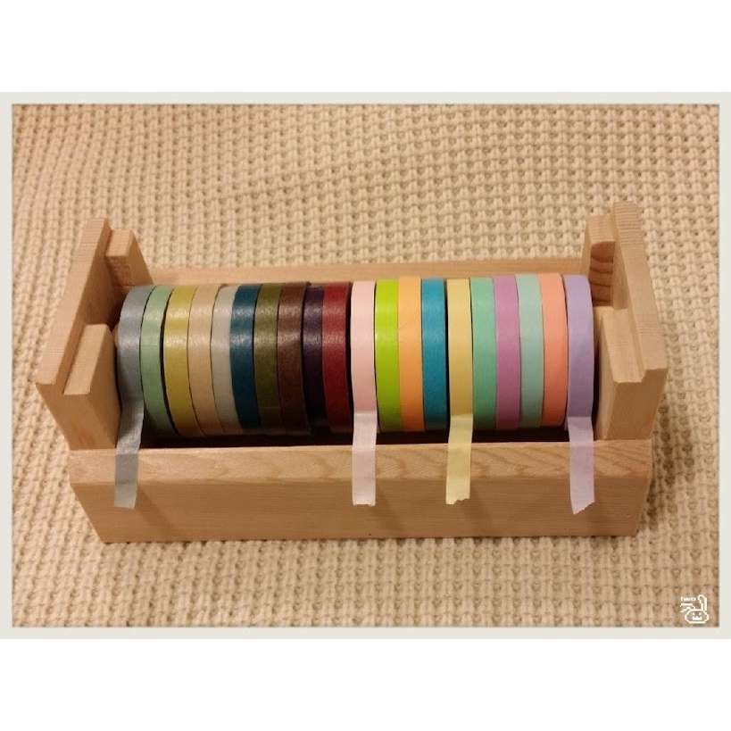 Happy Wood 木樂館 美國側柏 阿拉斯加扁柏 文創商品 原木 木質 紙膠帶 收納架 收納盒 紙膠帶櫃 組合 手帳-細節圖7