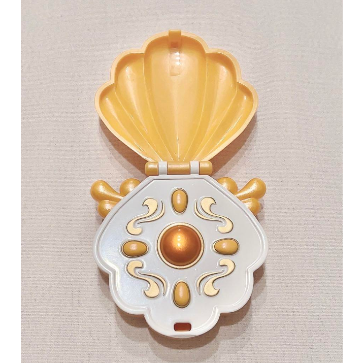 真珠美人魚 珍珠美人魚 黃色 可可 橘色 沙羅 星羅 變身器 變身 貝殼項鍊 收納盒 扭蛋 美人魚公主BUSHIROAD-規格圖4