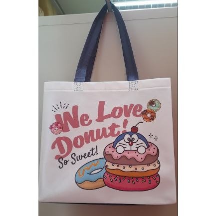 7-11 7-ELEVEN購物節 哆啦A夢 甜點款 環保袋 限量卡通明星美味派對系列不織布環保袋購物袋提袋-細節圖4