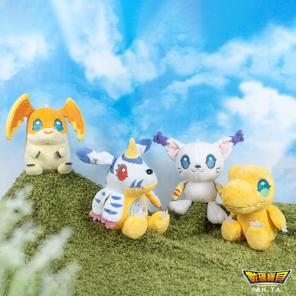 數碼寶貝大冒險01 絨毛玩偶組 7-11 巴達獸 迪路獸 Digimon デジモン 娃娃 吊飾 台灣東映動畫 樂玩多-細節圖3