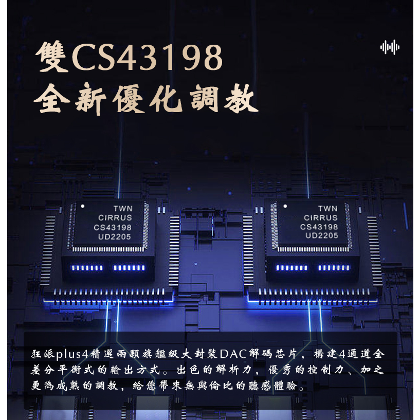 KUANG PAI 狂派 Plus4旗艦隨身USB 隨身耳擴 小尾巴 DAC 入門旗艦 大推力 調音好聽 耳擴-細節圖3