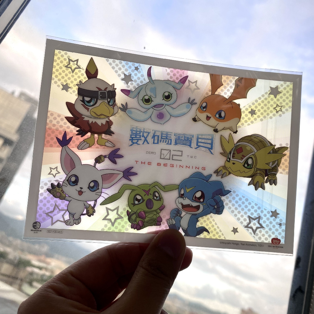 數碼寶貝大冒險 02 THE BEGINNING 電影劇場版 巴達獸 迪路獸  壓克力小立牌 明信片透卡-細節圖7