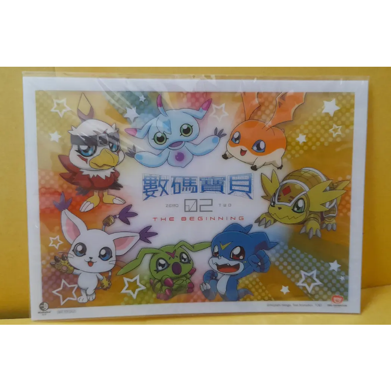 數碼寶貝大冒險 02 THE BEGINNING 電影劇場版 巴達獸 迪路獸  壓克力小立牌 明信片透卡-細節圖9