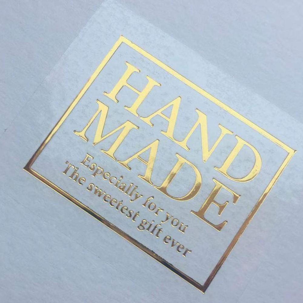 手作透明燙金貼紙5x4cm-細節圖4