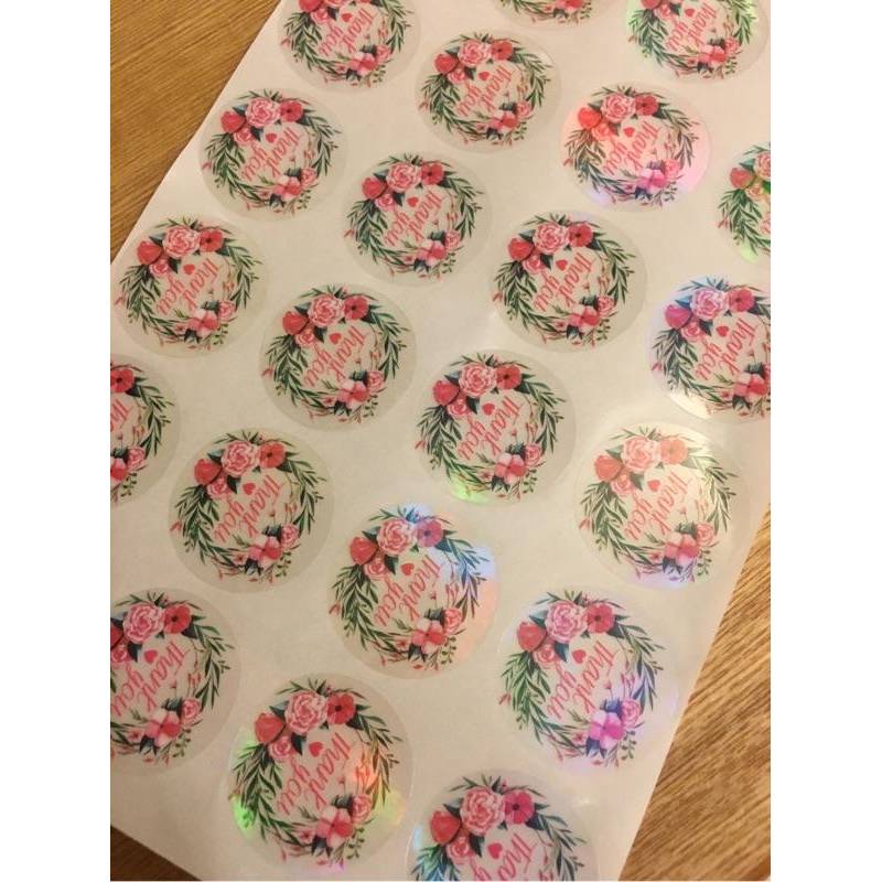 圓形thank you萬透明貼-細節圖3