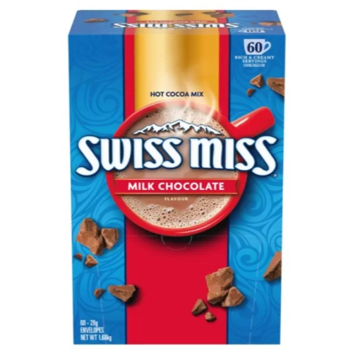 特價 60包整箱 Swiss miss 香濃可可粉 28g/包 即溶牛奶可可粉隨身包 沖泡香濃巧克力