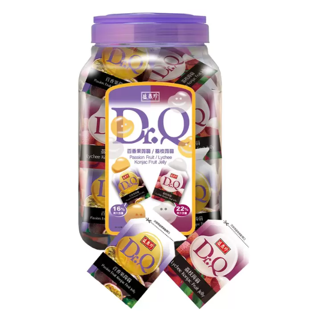 特價 1860g 盛香珍 DR.Q 蒟蒻果凍 葡萄草莓 百香果荔枝 1860公克 QQ凍 Dr.Q Dr. Q 天然果汁-細節圖2