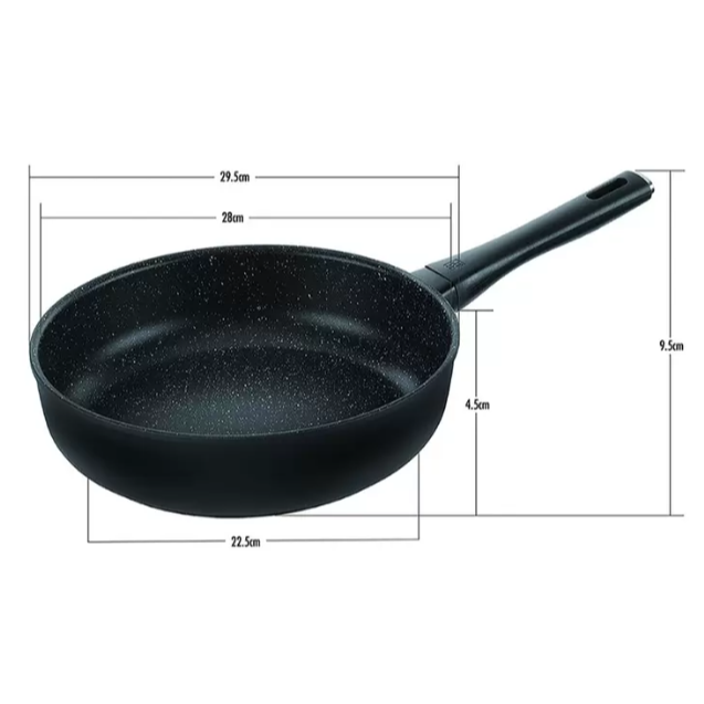 特價 28cm Zwilling 德國雙人牌 不沾深煎鍋 Marquina Plus系列 不沾鍋 炒鍋 平底鍋 單柄鍋-細節圖4