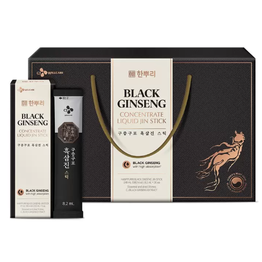 特價 30包 CJ Hanppuri 韓國黑蔘濃縮精華飲 8.2毫升 X 30入 人蔘九蒸九曝 人蔘精華液-細節圖2