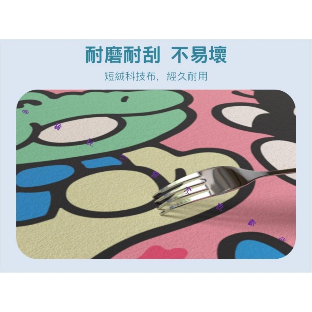 @貨比三家不吃虧@拉屎大王地墊 歡迎拉屎大王 衞生間 家用腳墊 床邊地墊 浴室吸水 貓砂 大王駕到 聖誕禮物 卡通地墊-細節圖6