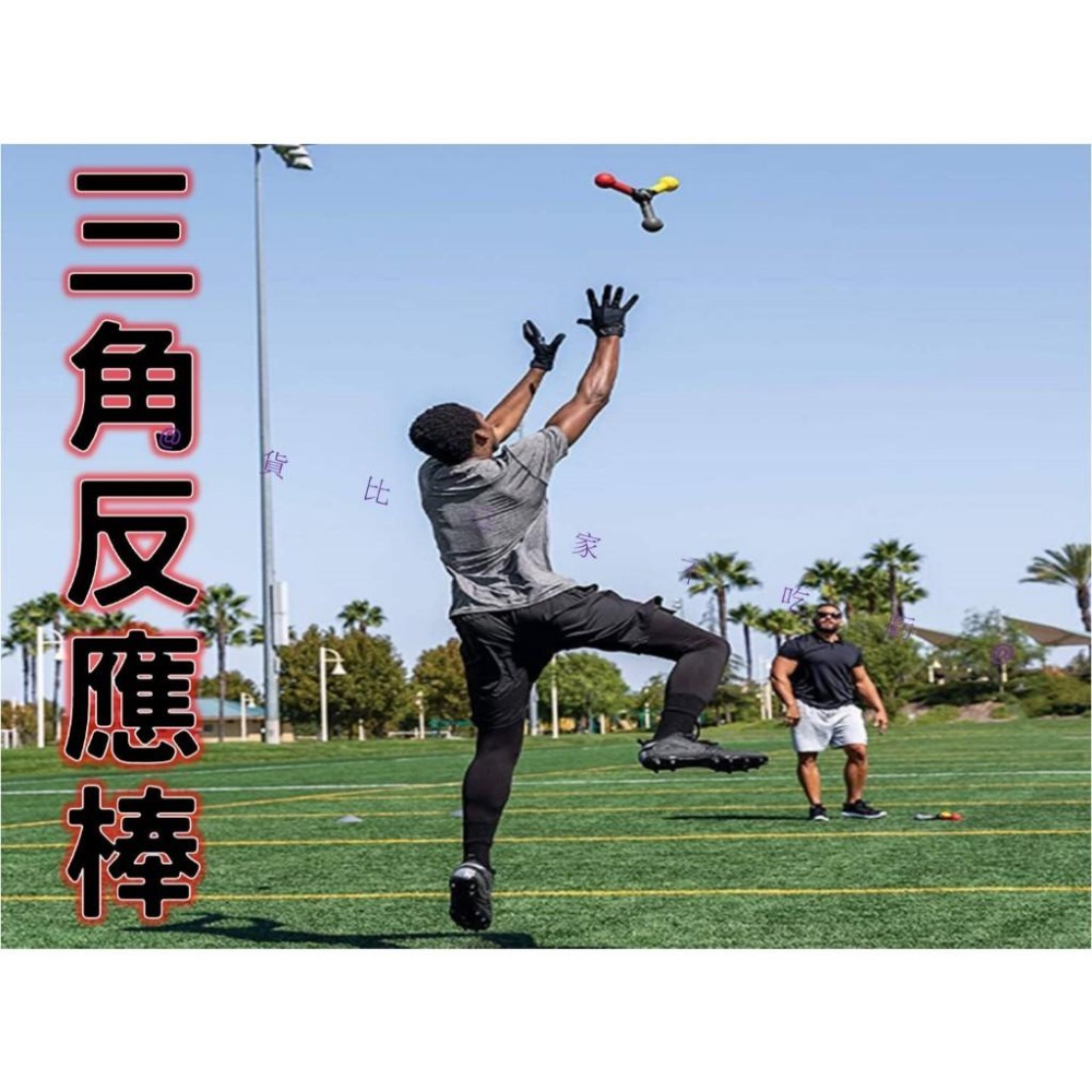 @貨比三家不吃虧@三角反應棒 反應力 足球 訓練輔助器材 團康遊戲 三色投擲棒 專注力 戶外活動 彈力球 飛盤 拋接遊戲-細節圖6