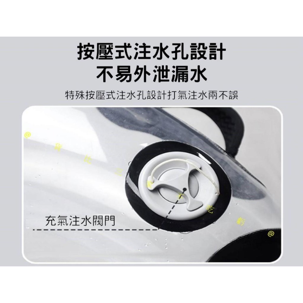 @貨比三家不吃虧@牛角包負重水袋 負重壺鈴水袋 注水 可調節重量 透明健身水袋 健身壺鈴 舉重袋 甩鈴 沙袋 負重包-細節圖4