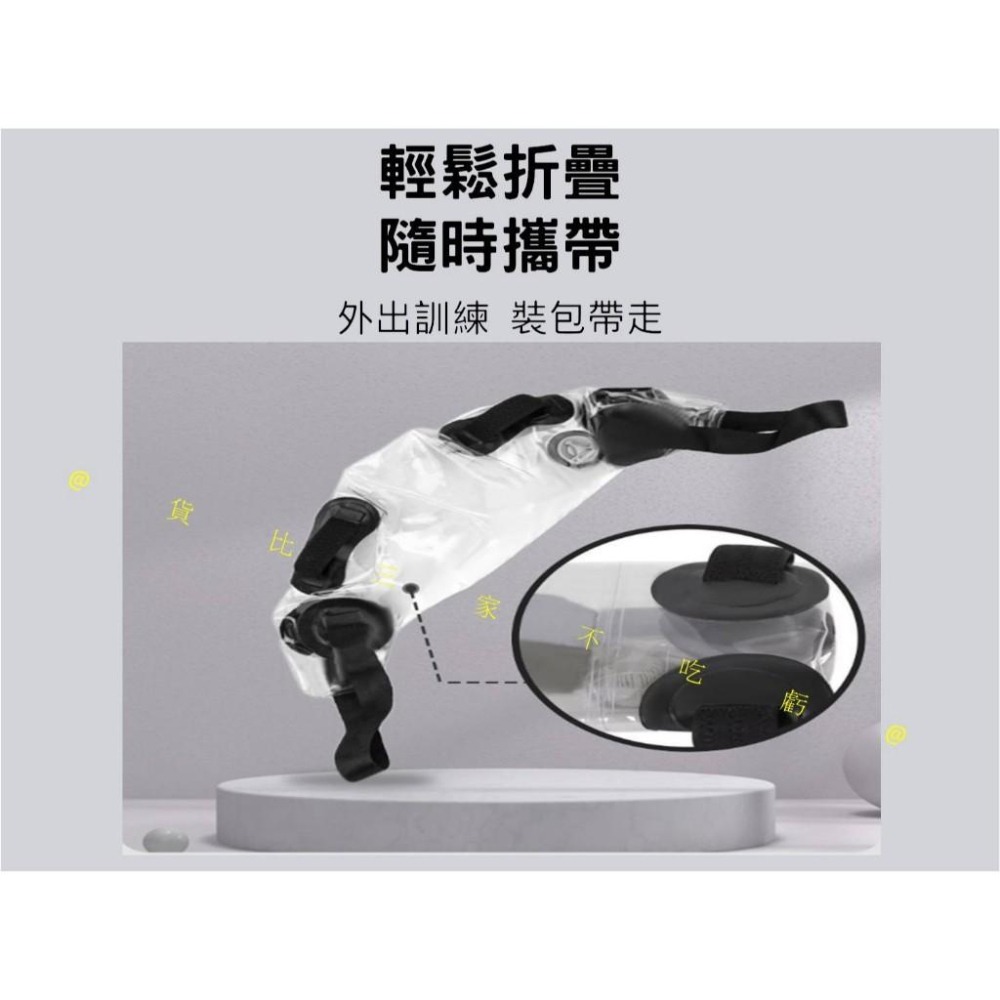 @貨比三家不吃虧@牛角包負重水袋 負重壺鈴水袋 注水 可調節重量 透明健身水袋 健身壺鈴 舉重袋 甩鈴 沙袋 負重包-細節圖5