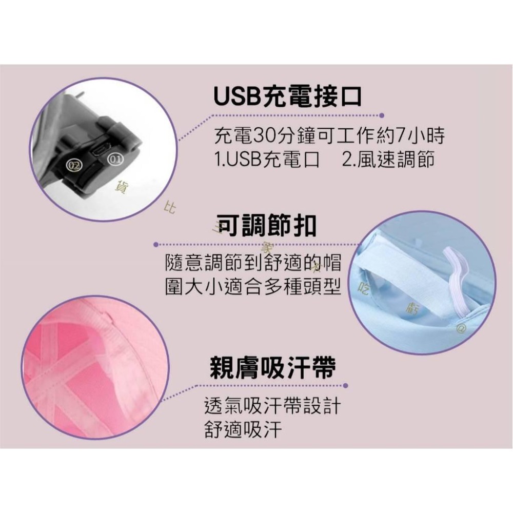 @貨比三家不吃虧@帶風扇披肩帽 戶外太陽帽子 時尚 戶外 遮陽帽 騎行 鴨舌帽 口罩面紗 加寬帽檐 防紫外線 母親節-細節圖7