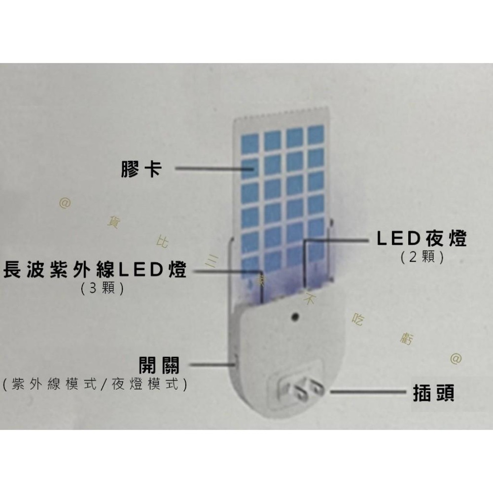 @貨比三家不吃虧@飛蟲陷阱家 粘捕式滅蚊燈 滅蠅燈 蒼蠅 物理滅蚊 UV燈 蚊子剋星 小夜燈 居家用 抓蚊 除果蠅-細節圖6