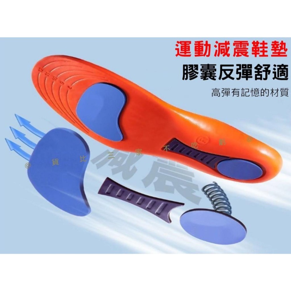 @貨比三家不吃虧@運動減震鞋墊 矽膠鞋墊 鞋底 增高墊 踩屎感 後跟鞋墊 透氣吸汗 後腳跟 不累腳 氣墊鞋墊 爆米花鞋墊-細節圖4