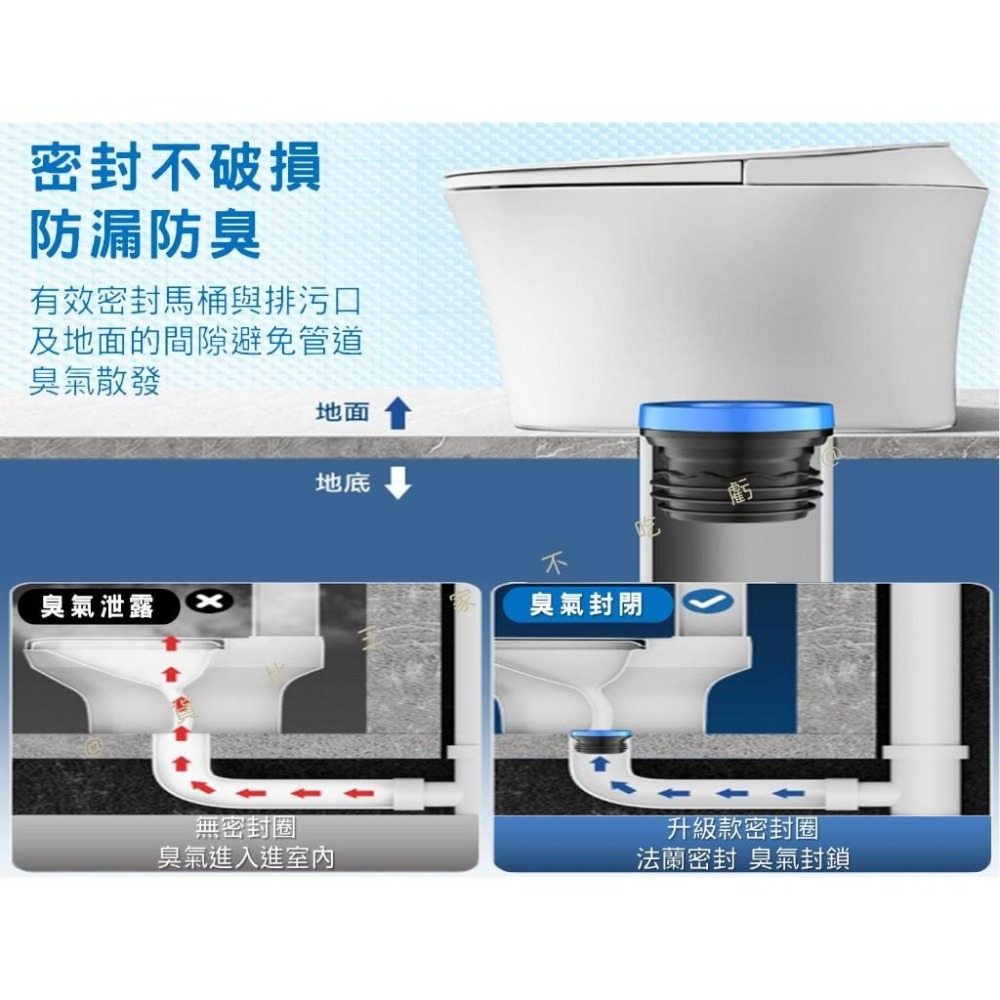 @貨比三家不吃虧@馬桶法蘭密封圈 馬桶法蘭防臭圈 防漏水神器 加厚膠圈 法蘭圈 防臭密封圈 止洩環 密封法蘭圈逆止回閥-細節圖3