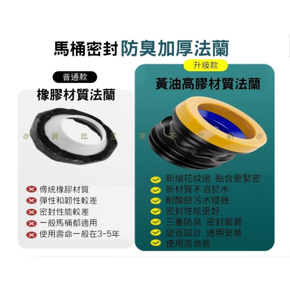 @貨比三家不吃虧@馬桶法蘭密封圈 馬桶法蘭防臭圈 防漏水神器 加厚膠圈 法蘭圈 防臭密封圈 止洩環 密封法蘭圈逆止回閥-細節圖4