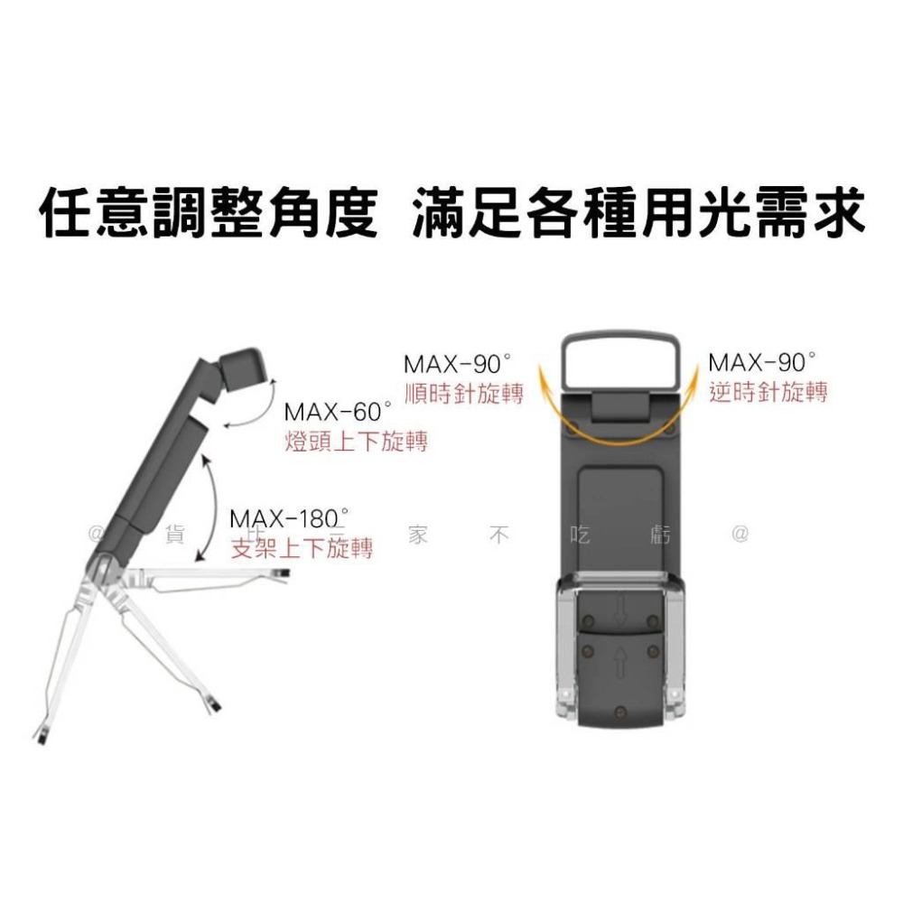 @貨比三家不吃虧@迷你夾式檯燈 Usb充電書閱讀燈 迷你夾子燈 便攜式書籤閱讀燈 隨身閱讀燈 折疊夾子燈 露營燈 獎品-細節圖5