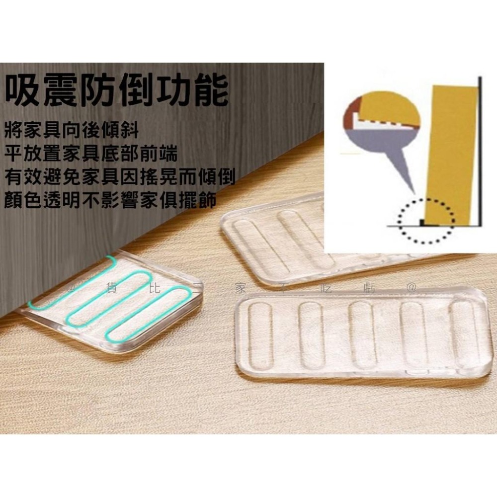 @貨比三家不吃虧@防傾倒墊片 家具水平墊 三角墊塊 保護套 桌腳增高 梯形軟墊 耐震墊 矽膠板 減震膠 洗衣機腳墊 免釘-細節圖2