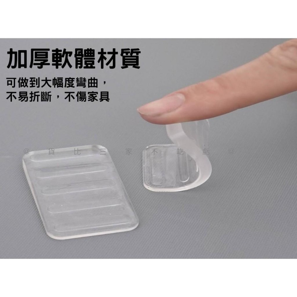@貨比三家不吃虧@防傾倒墊片 家具水平墊 三角墊塊 保護套 桌腳增高 梯形軟墊 耐震墊 矽膠板 減震膠 洗衣機腳墊 免釘-細節圖4