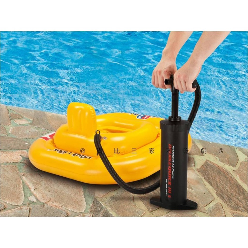 @貨比三家不吃虧@美國INTEX手壓打氣筒 家用打氣機 外宿露營 充氣幫浦 充氣泳圈 幫浦手泵 沙灘球 手動打氣筒-細節圖4