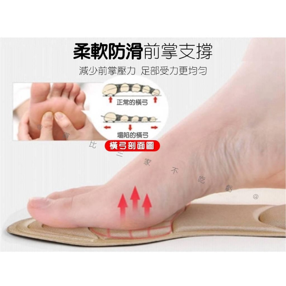 @貨比三家不吃虧@二合一防磨腳後跟鞋墊 7D二合一減震按摩鞋墊 後跟貼 高跟鞋 透氣後跟墊 全掌鞋墊 二合一T型後跟貼-細節圖3