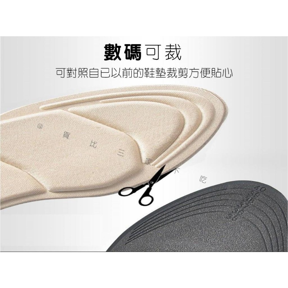 @貨比三家不吃虧@二合一防磨腳後跟鞋墊 7D二合一減震按摩鞋墊 後跟貼 高跟鞋 透氣後跟墊 全掌鞋墊 二合一T型後跟貼-細節圖7