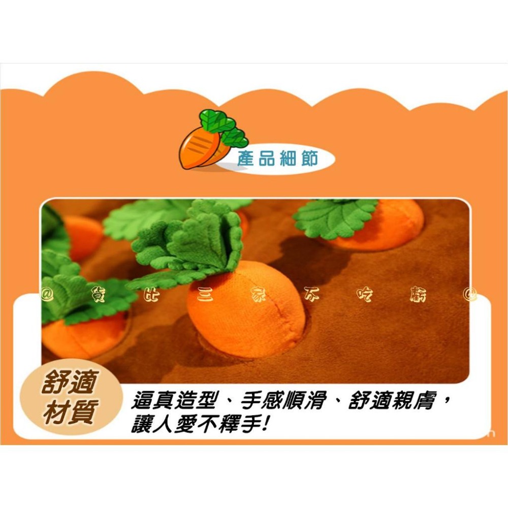 @貨比三家不吃虧@拔蘿蔔玩具 拔蘿蔔寵物玩具 寵物玩具 菜園扮家 胡蘿蔔玩具 寵物嗅聞 貓狗玩具 兒童玩具 益智早教-細節圖4