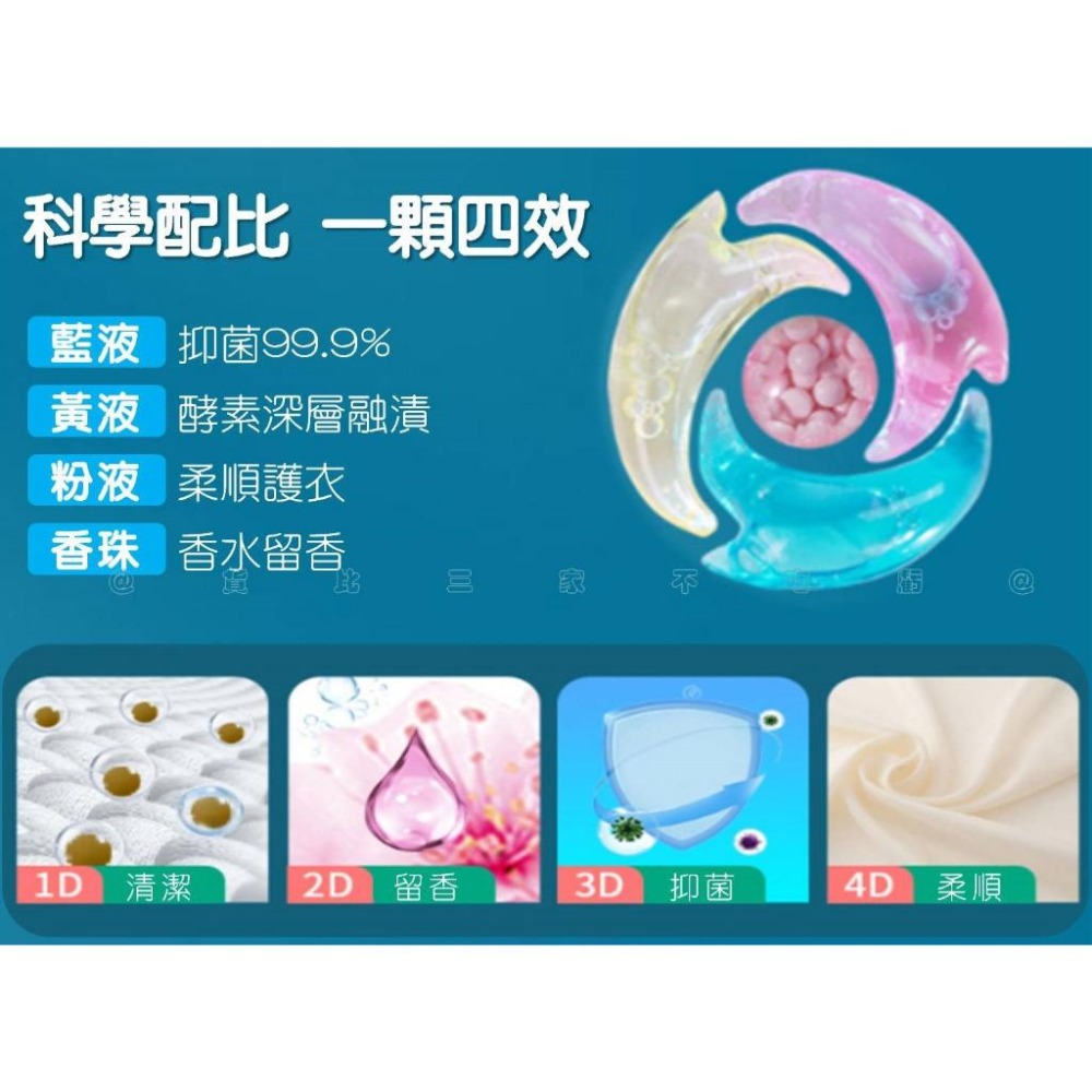 @貨比三家不吃虧@洗衣膠囊 洗衣球 留香洗衣膠囊 洗衣精球 洗衣珠 四腔微膠囊洗衣球 洗衣服 夢幻洗衣球 濃縮洗衣精-細節圖6