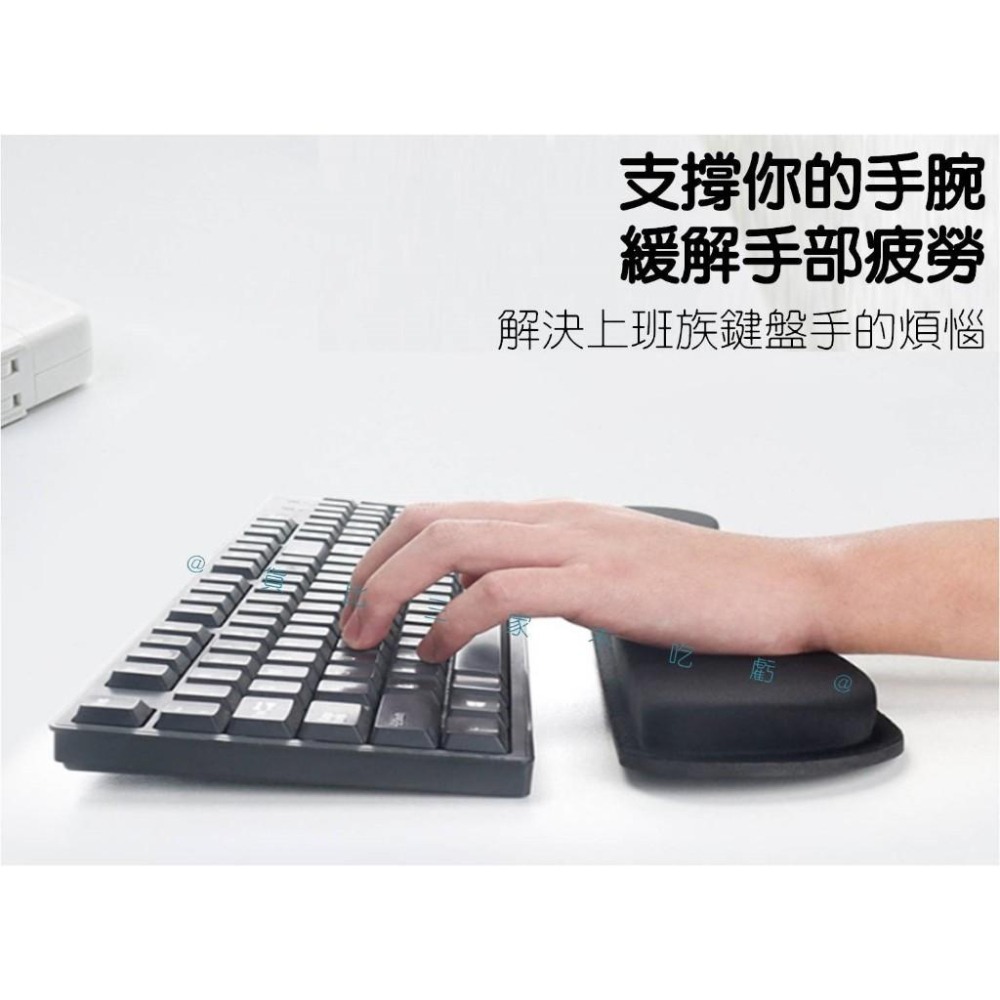 @貨比三家不吃虧@EVA護腕鍵盤墊 穩固支撐 鍵盤托 滑鼠墊加大 電競護手 鍵盤墊 滑鼠手腕墊  鍵盤減壓墊 人體工學-細節圖2